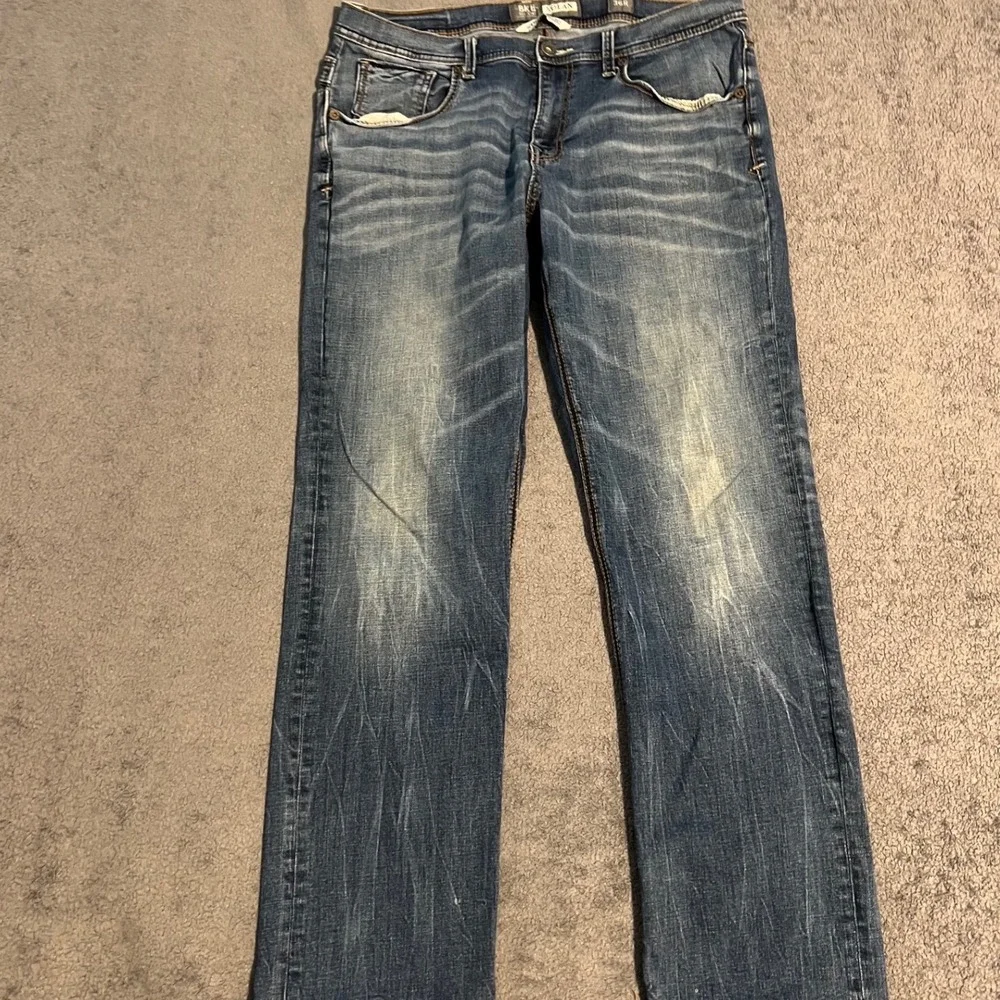 BKE Nolan Straight Leg Jeans Mens 36x31 Medium Wash Stretch Denim